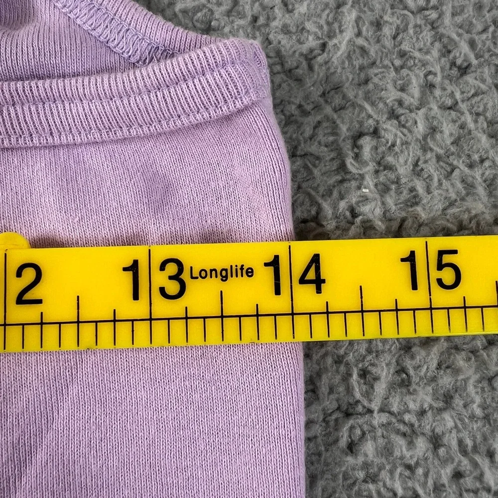 Ralph Lauren Camisole Girls XL‎ Purple Cotton Ribbed Logo Tank Top VTG NWT